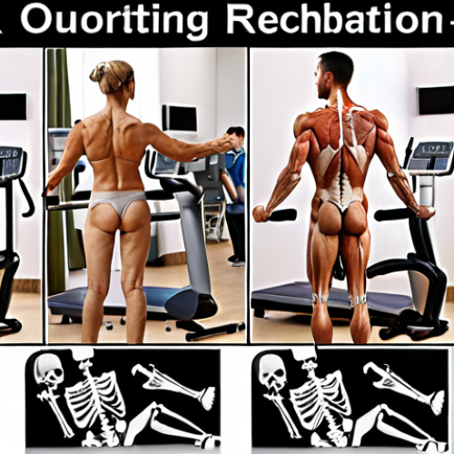 Home 4 **
"A collage showing elements of fitness and rehabilitation: exercise equipment, anatomical diagrams (muscles, skeleton), hospital environment (blurred), and people of diverse ages exercising under supervision. Focus on the connection between physical fitness and medical recovery."
**